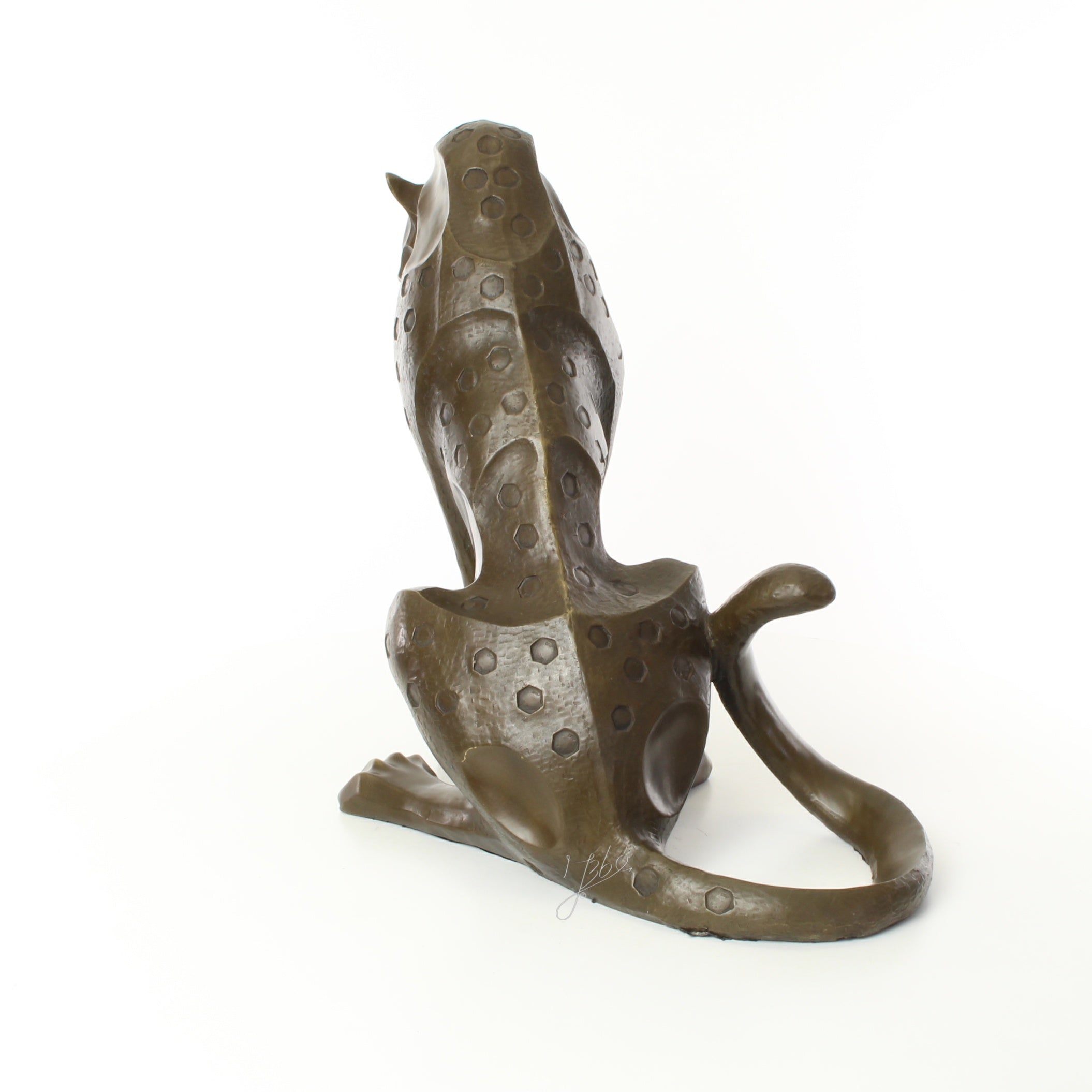 Bronzen jaguar – Modern sculptuur