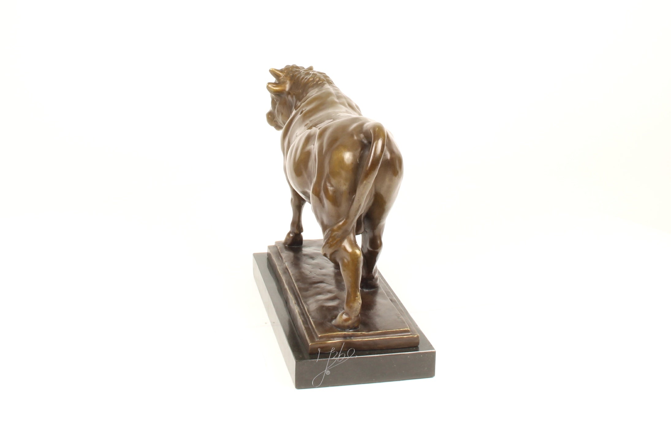 Bronzen stier sculptuur