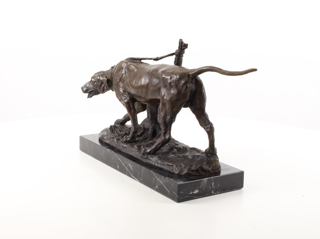 Jachthond – Bronzen sculptuur