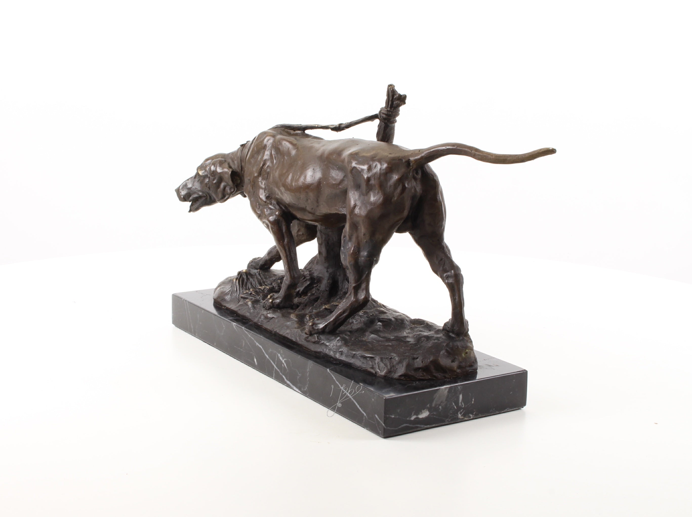 Jachthond – Bronzen sculptuur