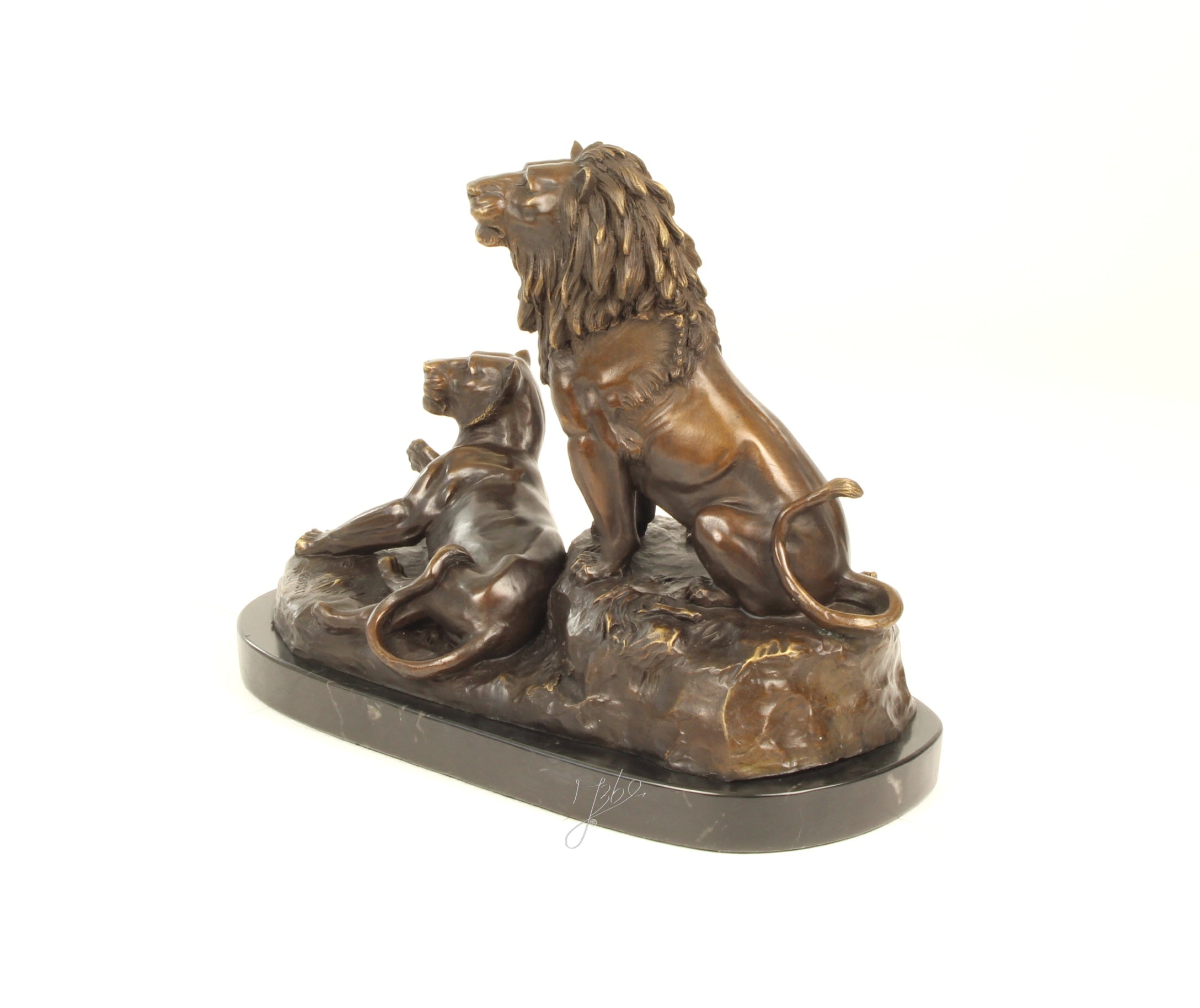 Leeuw & Leeuwin – Bronzen sculptuur