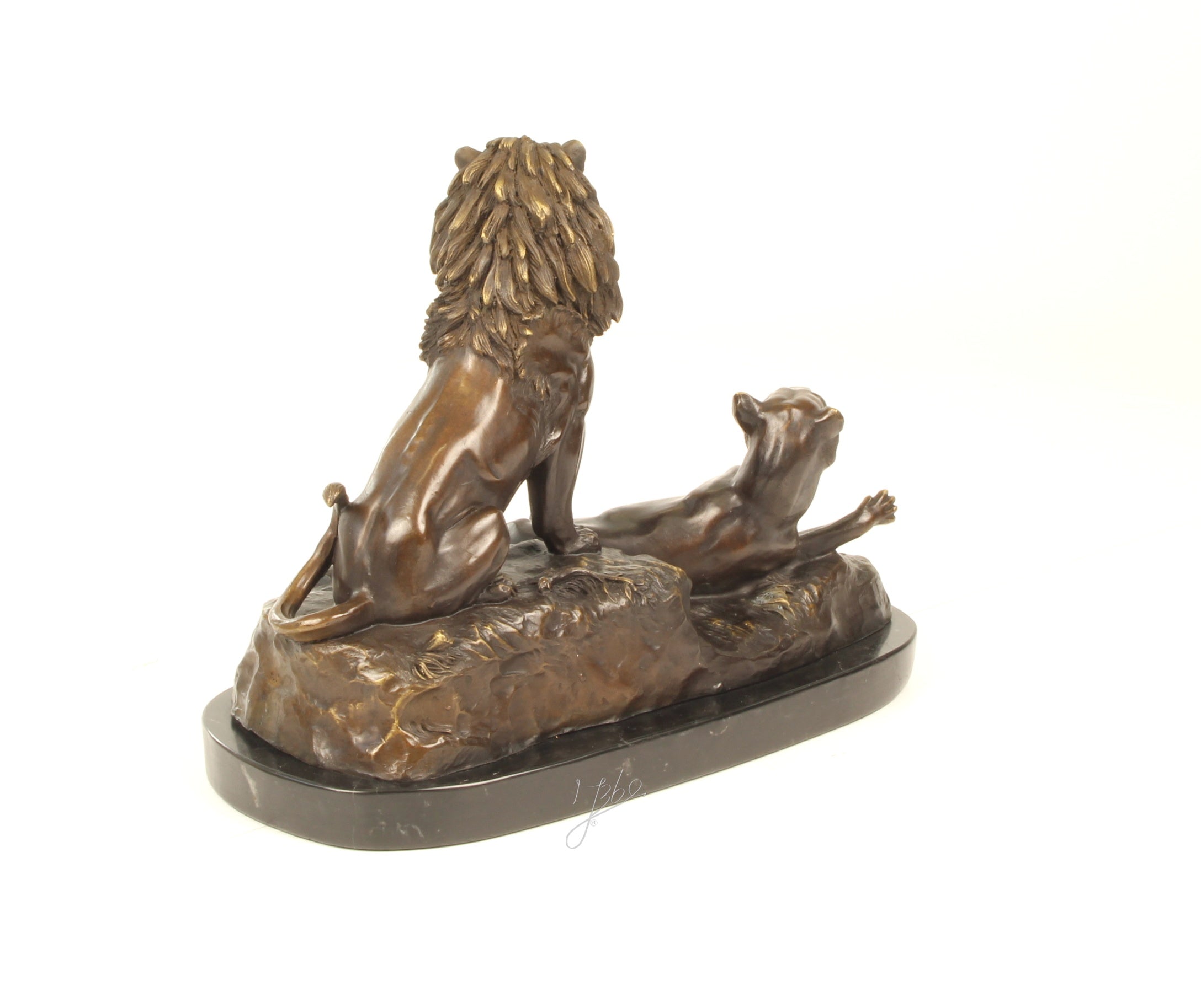 Leeuw & Leeuwin – Bronzen sculptuur