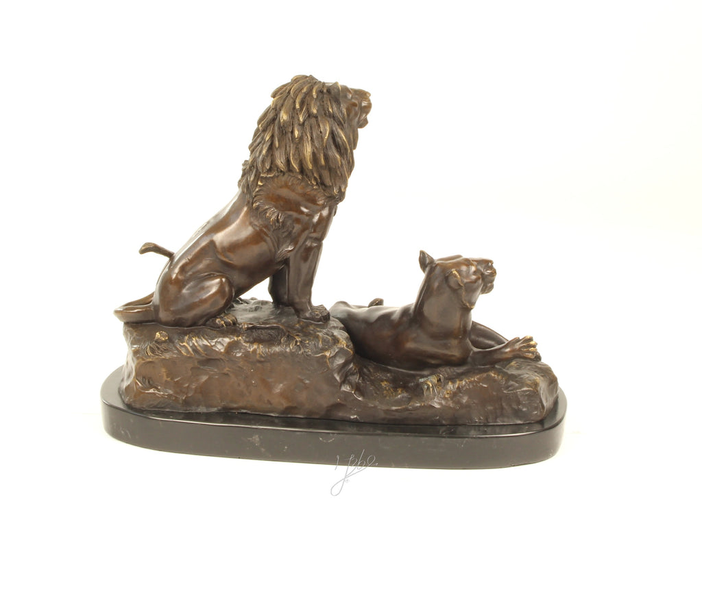 Leeuw & Leeuwin – Bronzen sculptuur