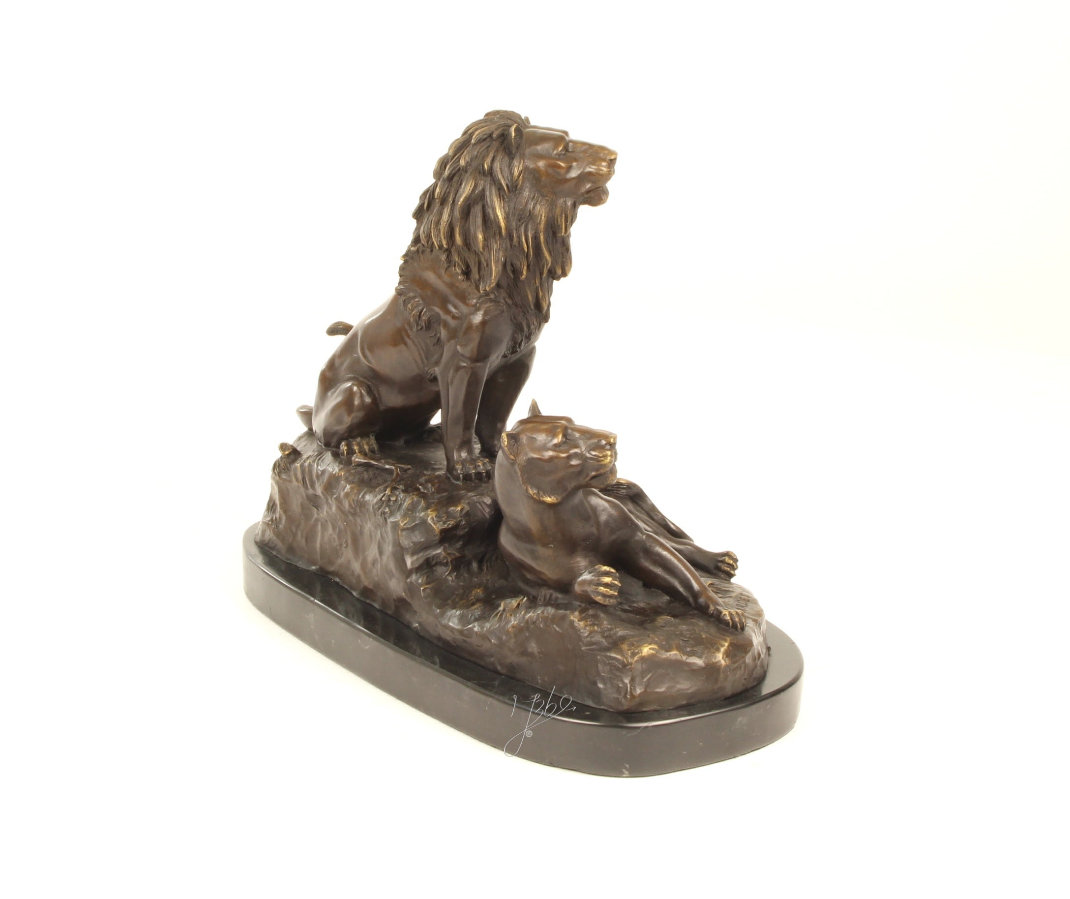 Leeuw & Leeuwin – Bronzen sculptuur