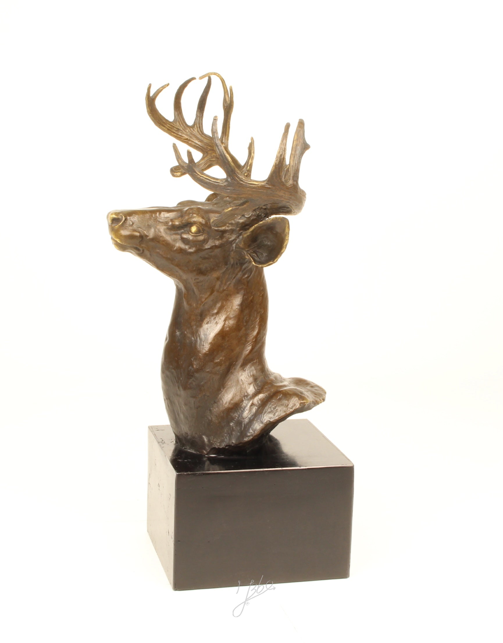 Hertenkop – Bronzen Beeld