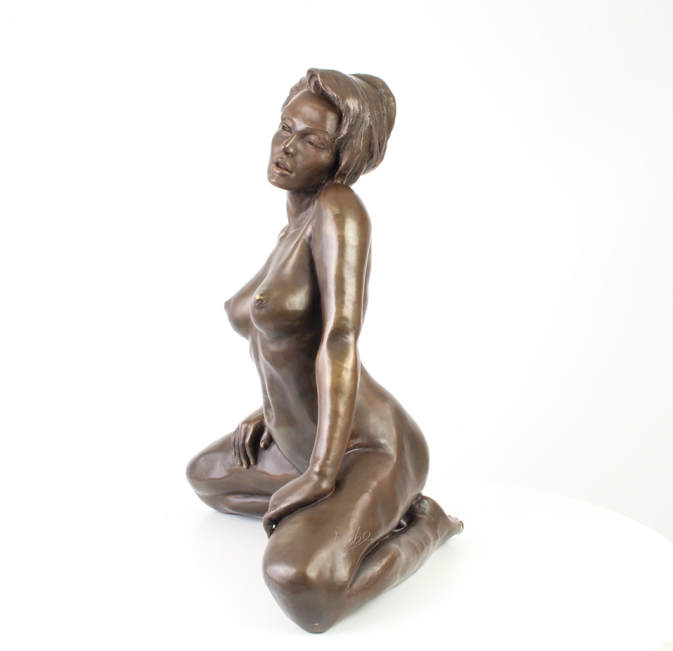 Bronzen erotisch vrouwenbeeld – groot naakt sculptuur