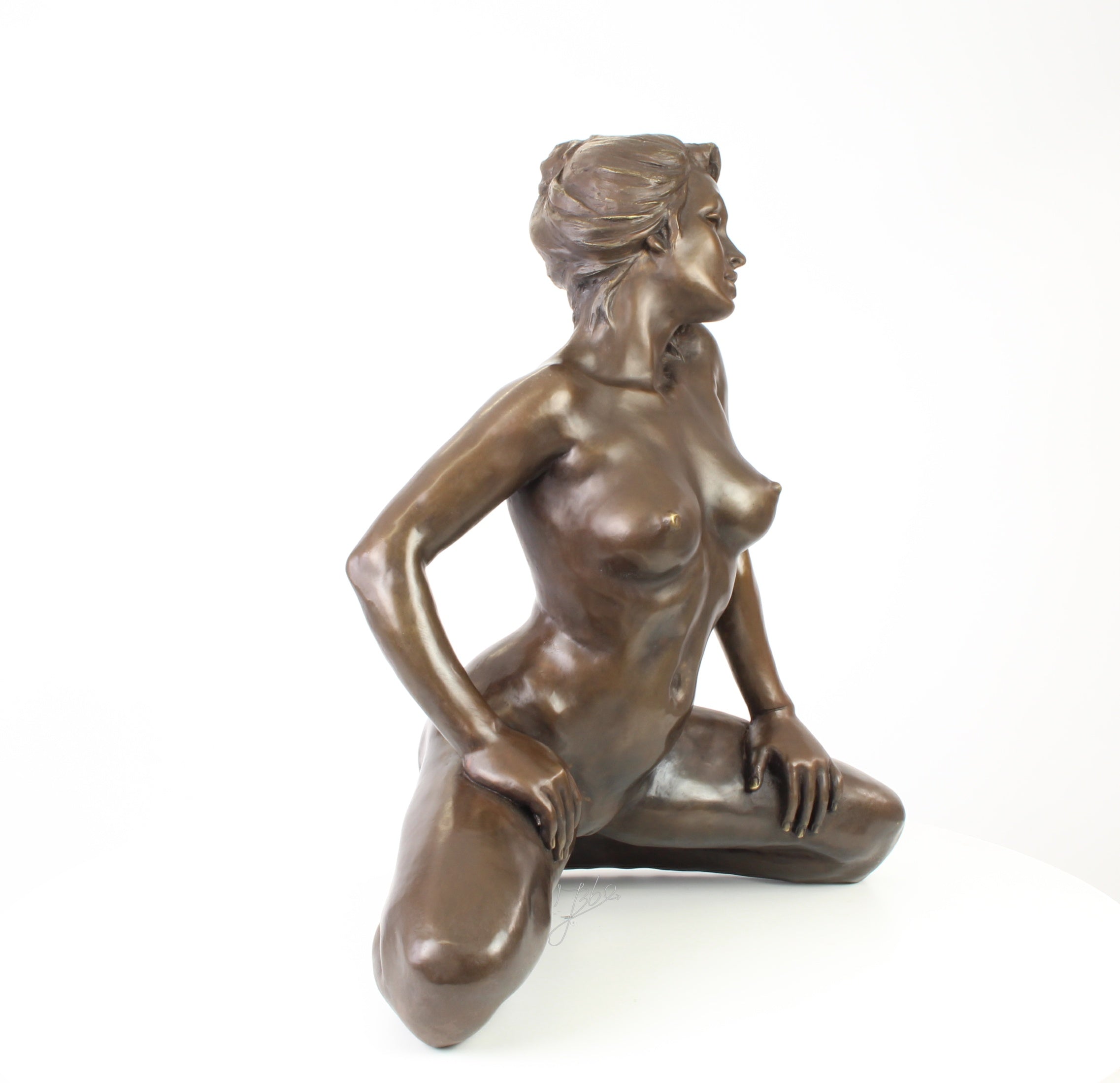 Bronzen erotisch vrouwenbeeld – groot naakt sculptuur