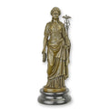 Bronzen Athena beeld op marmeren sokkel – 33,6 cm – VntiQue