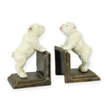 Bulldog boekensteunen van gietijzer set van 2 13 cm – VntiQue