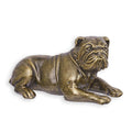 Gietijzeren liggende Engelse bulldog sculptuur – 27 cm – VntiQue