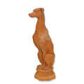 Gietijzeren whippet (windhond) tuinbeeld in roestkleur – 79 cm – VntiQue