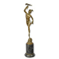 Mercurius – bronzen trofee op marmeren sokkel, 71,8 cm – VntiQue