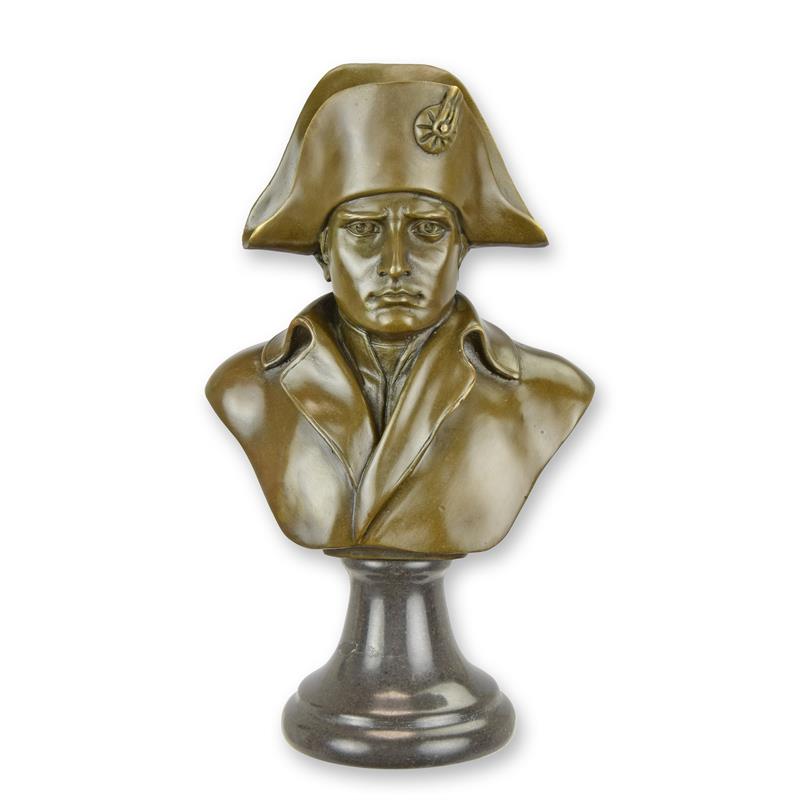 Bronzen buste van Napoleon op marmeren sokkel – 24,9 cm – VntiQue