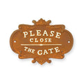 Please Close The Gate gietijzeren bord 22 cm – VntiQue
