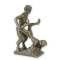 Bronzen erotisch beeld satyr met vrouw op voet 10 cm – VntiQue