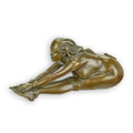 Bronzen sculptuur stretchende vrouw met bruine patina – 6 cm – VntiQue