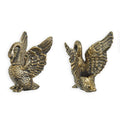 Gietijzeren zwaan kandelaar – 12,4 cm – VntiQue